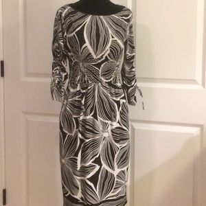 Maggie London black and white dress